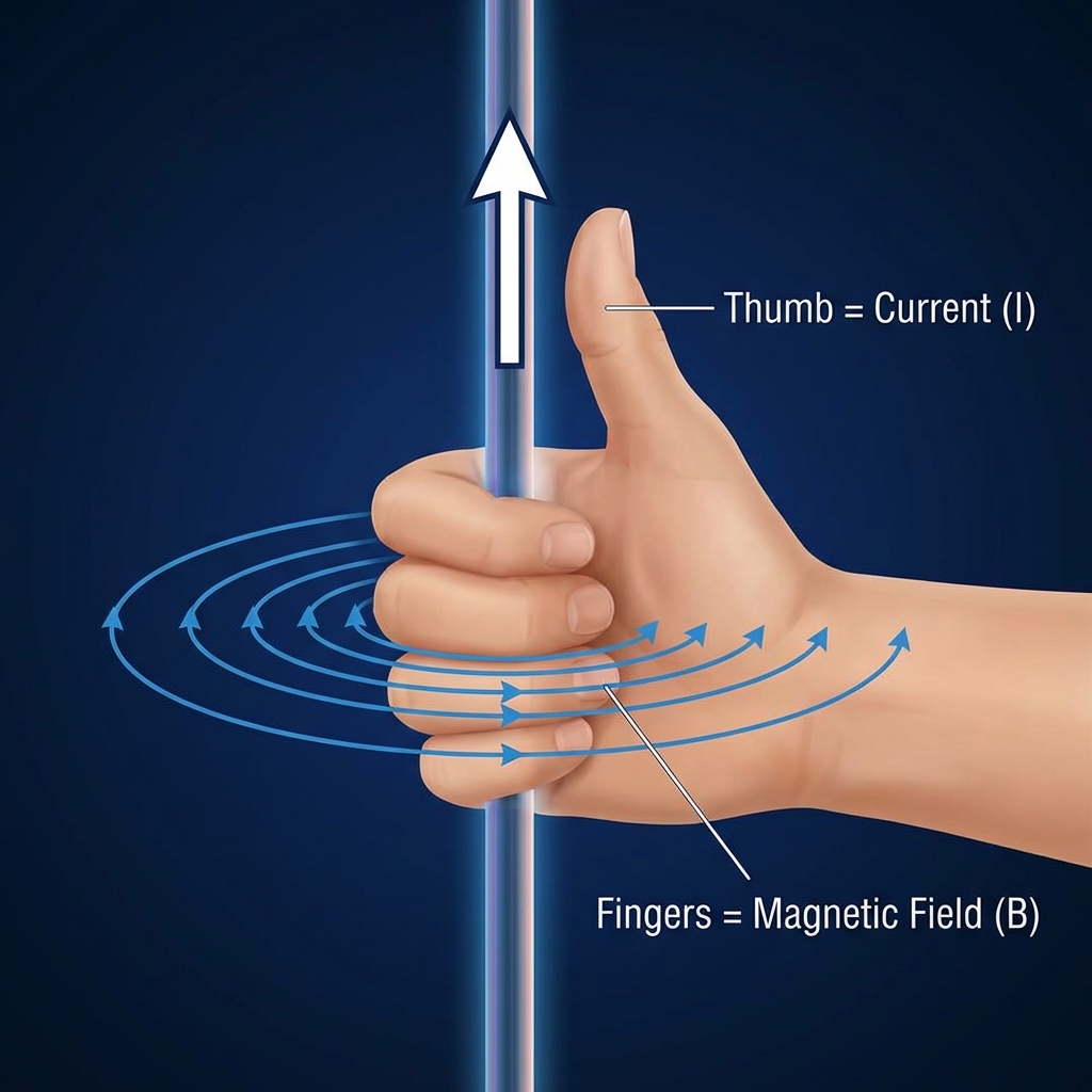 Right-Hand Rule for Straight Wire